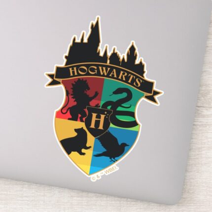 HOGWARTS™ Castle Crest House Pride Badge Sticker