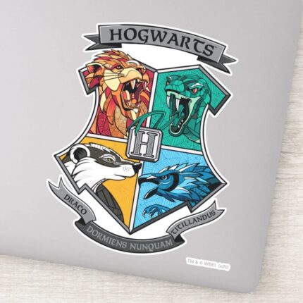HOGWARTS™ Crosshatched Emblem Sticker