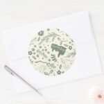 HOGWARTS™ Herbology Magic Pattern Classic Round Sticker