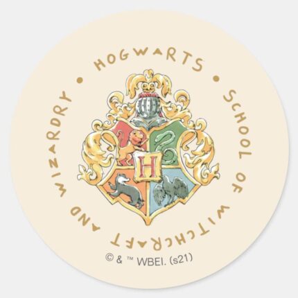 HOGWARTS™ School Of Witchcraft And Wizardry Classic Round Sticker