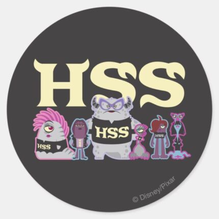 HSS Scare Students Classic Round Sticker