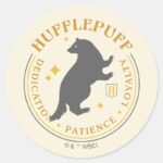HUFFLEPUFF™ Badger House Pride Badge Classic Round Sticker
