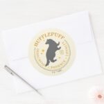 HUFFLEPUFF™ Badger House Pride Badge Classic Round Sticker