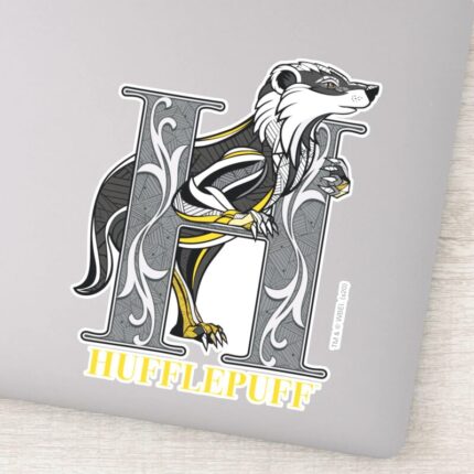 HUFFLEPUFF™ Crosshatched Emblem Sticker