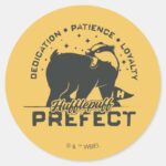 HUFFLEPUFF™ Prefect Badge Classic Round Sticker