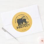HUFFLEPUFF™ Prefect Badge Classic Round Sticker