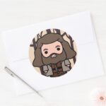 Hagrid Cartoon Character Art Classic Round Sticker