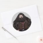Hagrid And Dog Classic Round Sticker
