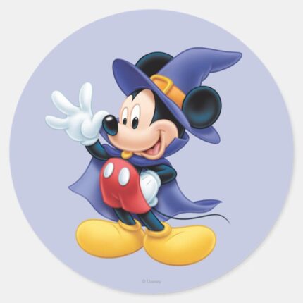 Halloween Mickey Mouse 2 Classic Round Sticker