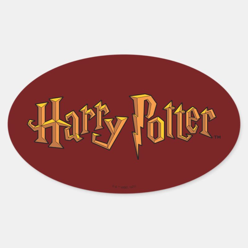 Hand Drawn Harry Potter Logo Oval Sticker Hand Drawn Harry Potter Logo Oval Sticker