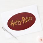 Hand Drawn Harry Potter Logo Oval Sticker