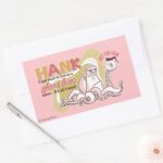 Hank Live In A Glass Box Alone Rectangular Sticker