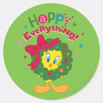 Happy Everything Classic Round Sticker