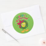 Happy Everything Classic Round Sticker