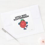 Happy Little Miss Scatterbrain Square Sticker
