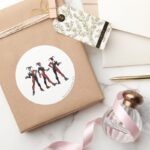 Harley Quinn All Sides Classic Round Sticker