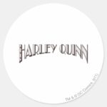 Harley Quinn Logo Classic Round Sticker