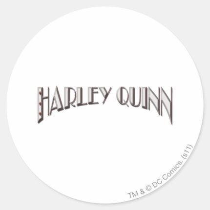 Harley Quinn Logo Classic Round Sticker