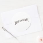 Harley Quinn Logo Classic Round Sticker