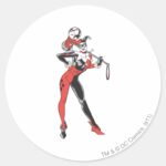 Harley Quinn 4 Classic Round Sticker