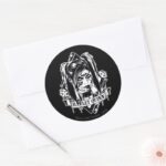 Harley Quinn Badge Classic Round Sticker