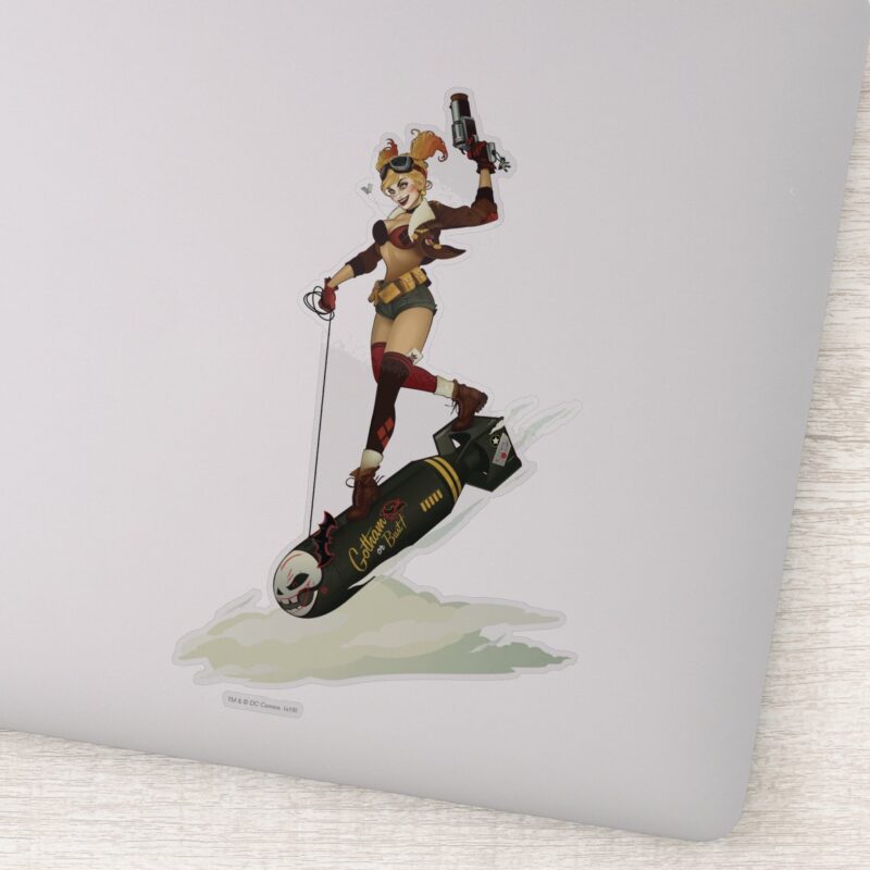 Harley Quinn Bombshells Pinup Sticker Harley Quinn Bombshells Pinup Sticker
