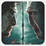 Harry Potter 7 Part 2 Harry Vs. Voldemort Square Sticker