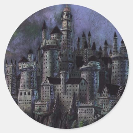 Harry Potter Castle Magnificent Hogwarts Classic Round Sticker