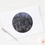 Harry Potter Castle Magnificent Hogwarts Classic Round Sticker