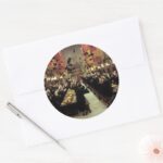 Harry Potter Castle The Great Hall Classic Round Sticker