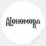 Harry Potter Spell Alohomora Classic Round Sticker