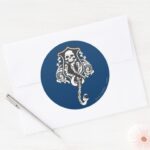 Harry Potter Spell Dark Mark Classic Round Sticker