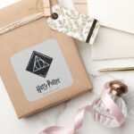 Harry Potter Spell Deathly Hallows Icon Square Sticker