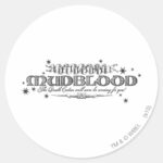 Harry Potter Spell Filthy Mudblood Classic Round Sticker