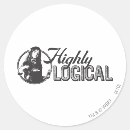 Harry Potter Spell Highly Logical Classic Round Sticker
