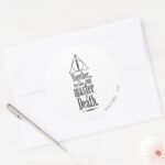 Harry Potter Spell Master Of Death Classic Round Sticker