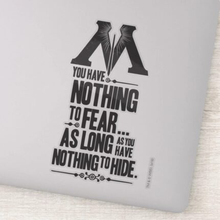 Harry Potter Spell Ministry Of Magic Propaganda Sticker