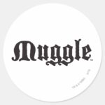 Harry Potter Spell Muggle Classic Round Sticker