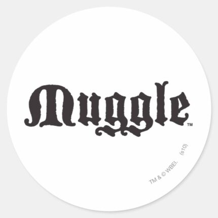 Harry Potter Spell Muggle Classic Round Sticker