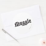 Harry Potter Spell Muggle Classic Round Sticker