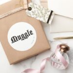 Harry Potter Spell Muggle Classic Round Sticker