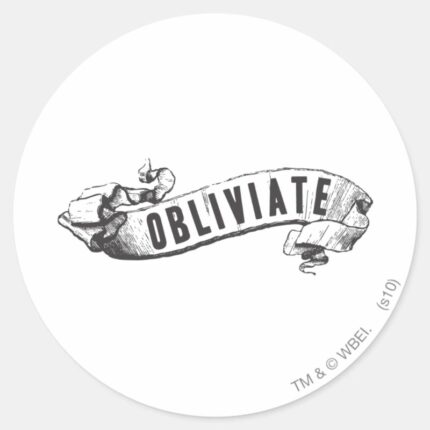 Harry Potter Spell Obliviate Classic Round Sticker