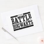 Harry Potter Spell The Battle Of Hogwarts Rectangular Sticker
