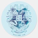 Harry Potter Aguamenti HOGWARTS™ Crest Classic Round Sticker