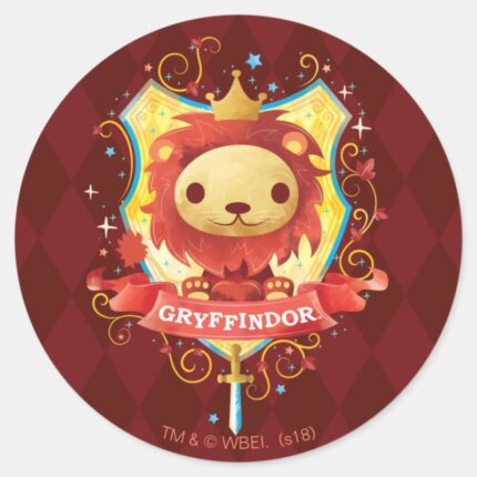 Harry Potter Charming GRYFFINDOR™ Crest Classic Round Sticker