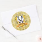 Harry Potter Charming HUFFLEPUFF™ Crest Classic Round Sticker