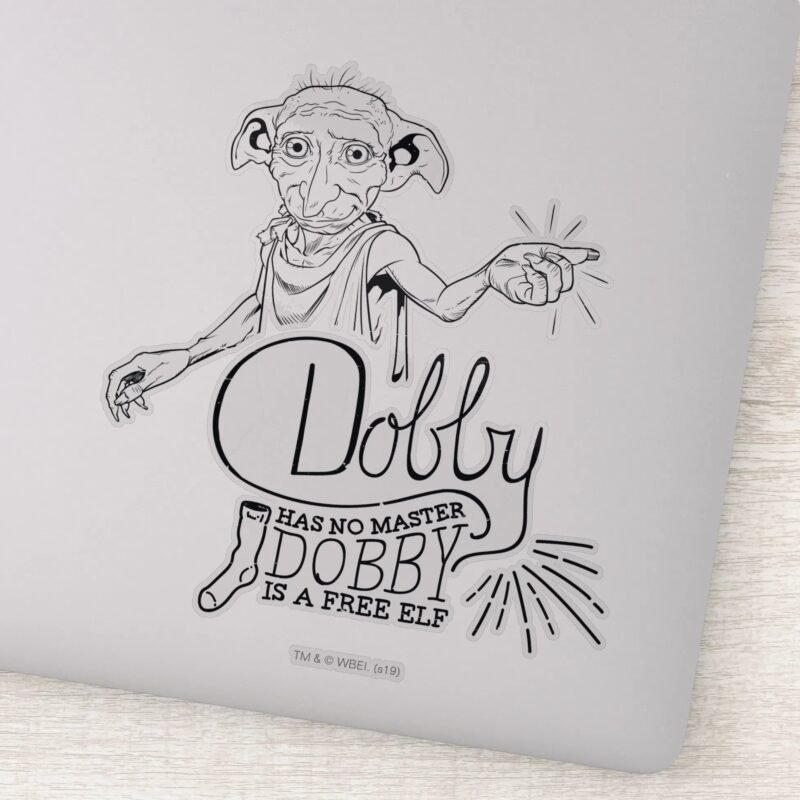 Harry Potter Dobby Has No Master Sticker Harry Potter Dobby Has No Master Sticker