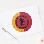 Harry Potter GRYFFINDOR™ House Traits Graphic Classic Round Sticker