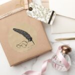 Harry Potter Glasses And Quill Classic Round Sticker