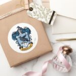 Harry Potter Gothic Ravenclaw Crest Classic Round Sticker